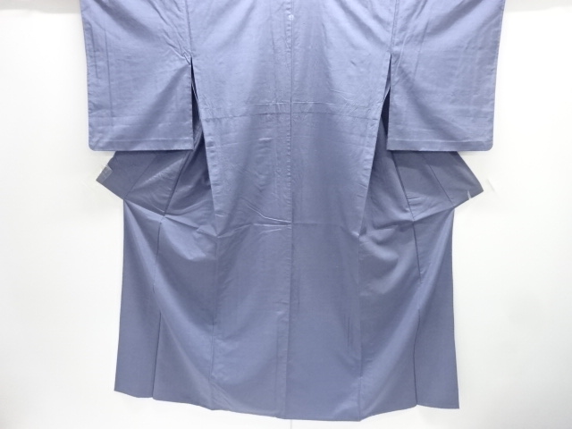 一つ紋手織り紬単衣着物